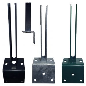 Pfostenfuß Pfostenschuh Doppelstabmattenzäune Eck Pfosten