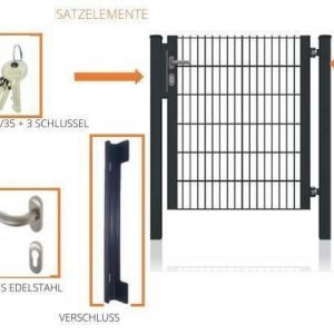 Gartentor halb Rahmen